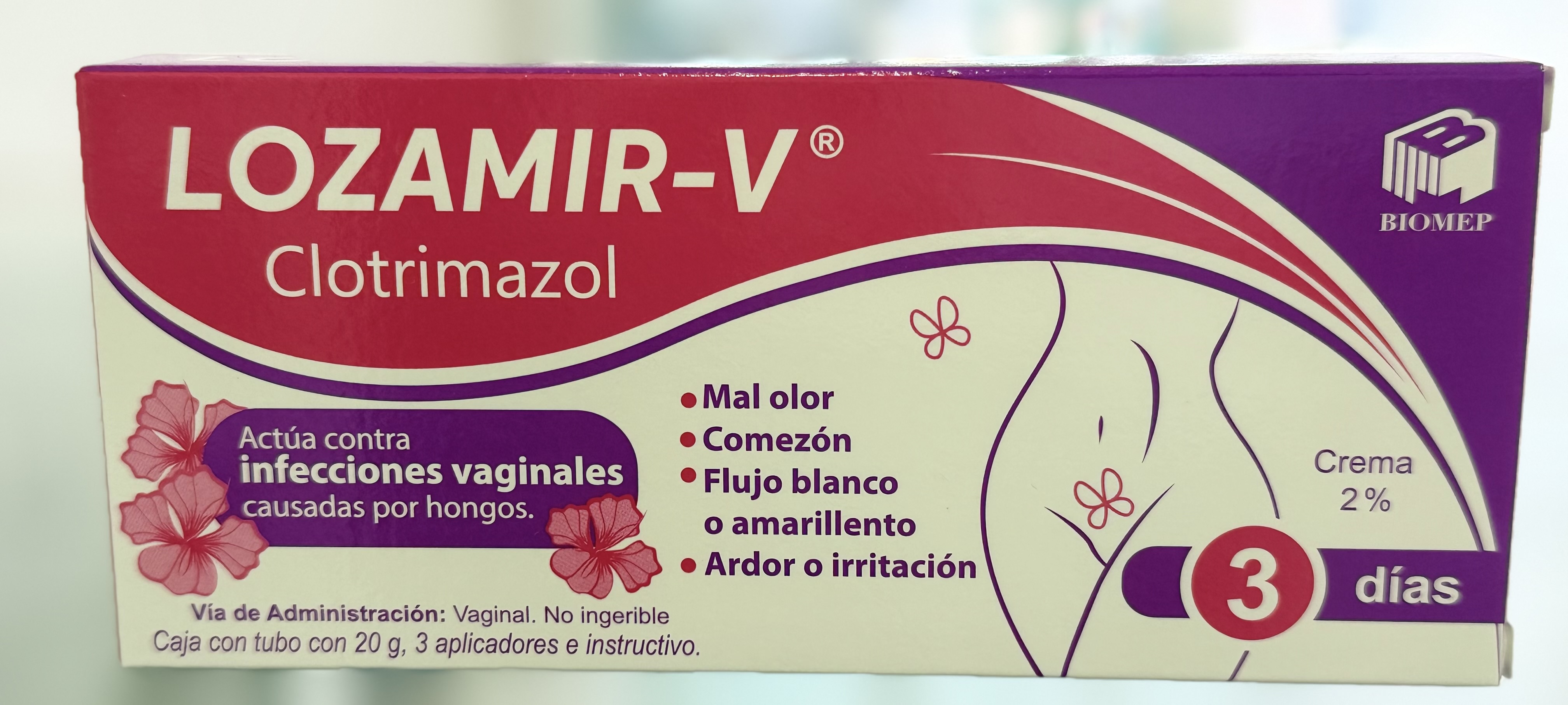 Clotrimazol 2% Lozamir V 